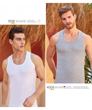 Φανελάκι λευκό/γκρι